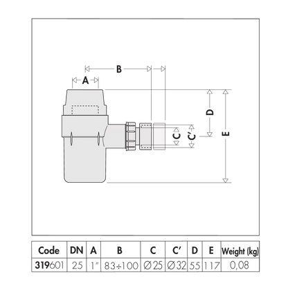 Caleffi  Plastic Discharge Tundish