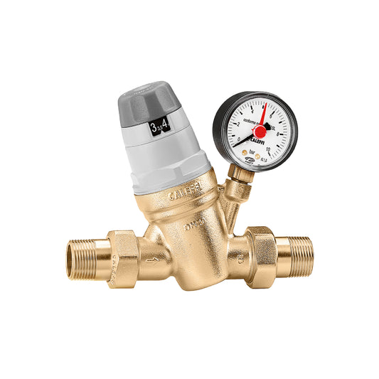 Caleffi Pressure Reducing Valve with Pressure Gauge