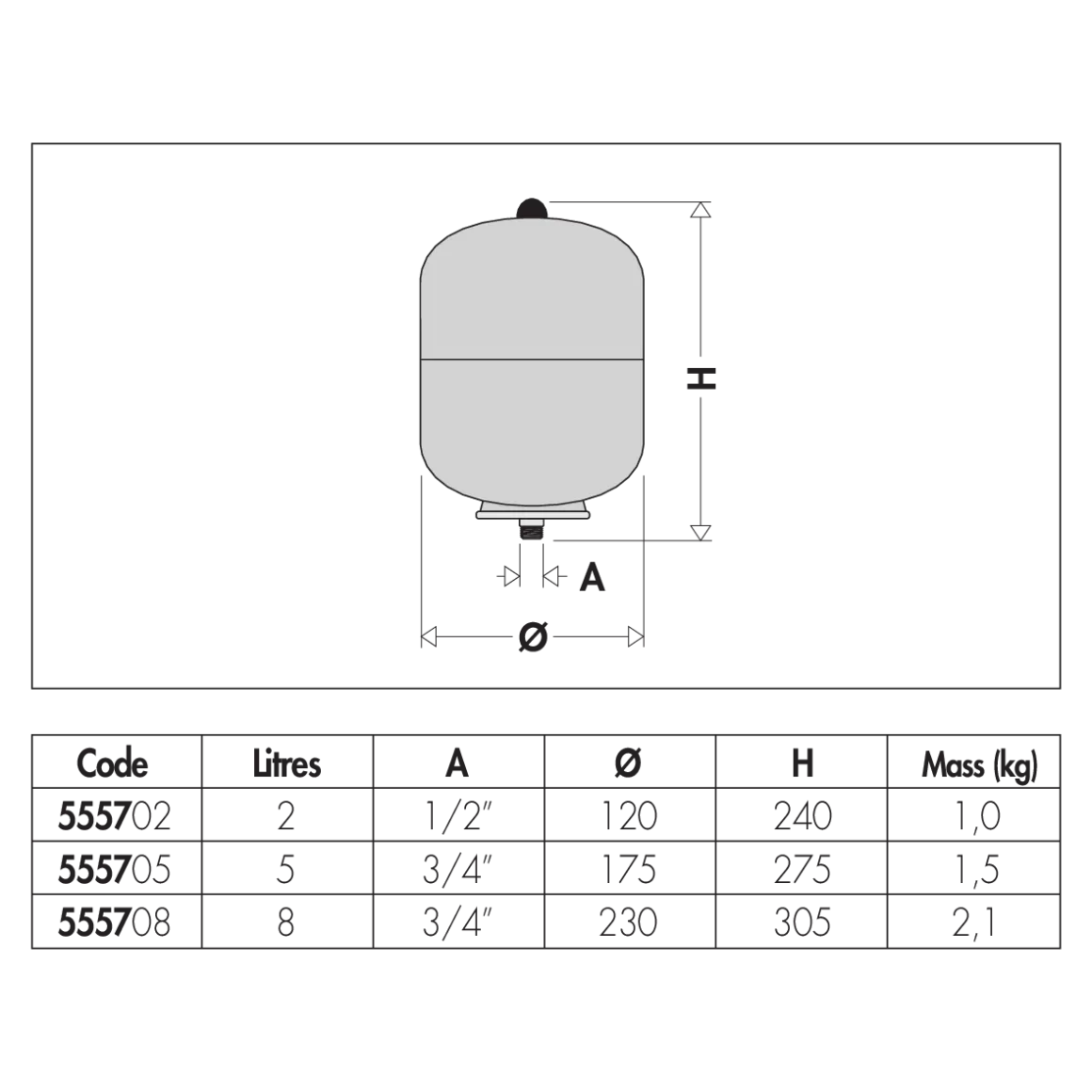 Caleffi Expansion Tank