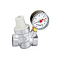 Caleffi Inclined Pressure Reducing Valve with Pressure Gauge