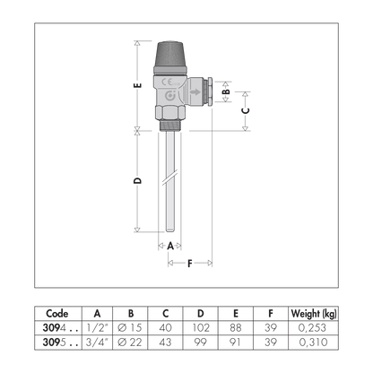 Caleffi Pressure & Temperature Security