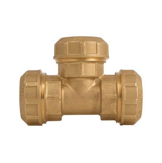 EasyFit Brass Polypipes Compression Equal Tee