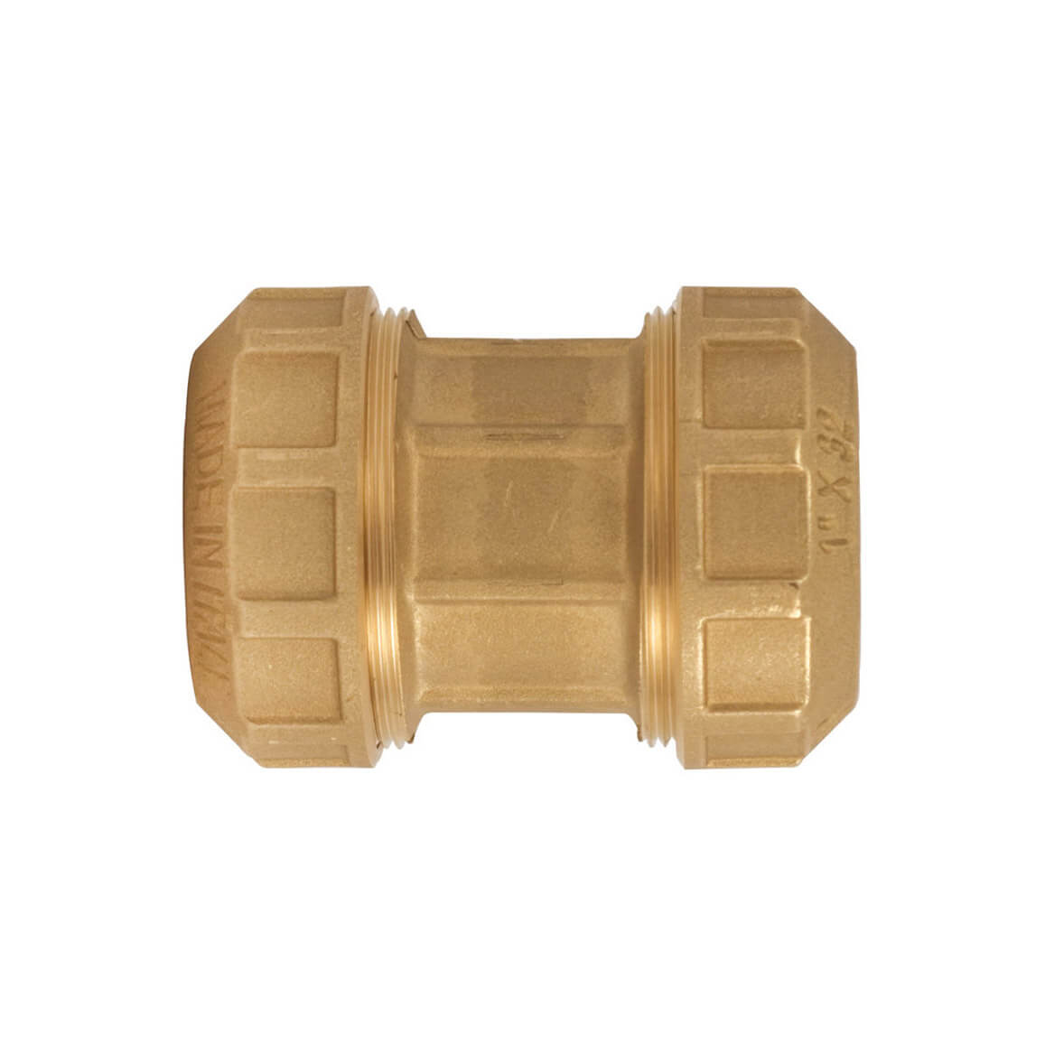 EasyFit Brass Polypipes Compression Straight Union