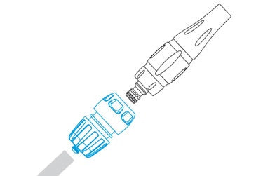 GF AcquaStop Hose Connector 1/2''